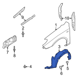 Hyundai OE - Front Left Fender Splash Shield