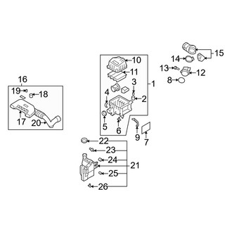Hyundai OE - Engine / Transaxle - Air Intake (2.0L)