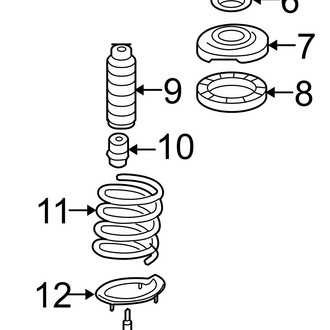 Hyundai OE - Suspension Strut Mount Nut