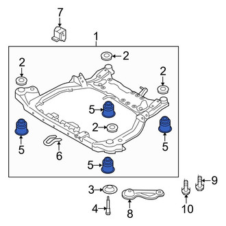 Hyundai OE - Lower Engine Cradle Insulator
