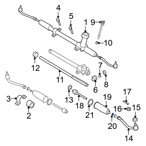 Rack and Pinion Bellows Clamp