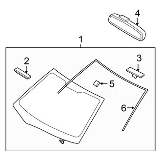 Hyundai OE - Windshield - Glass (GLS / SE)