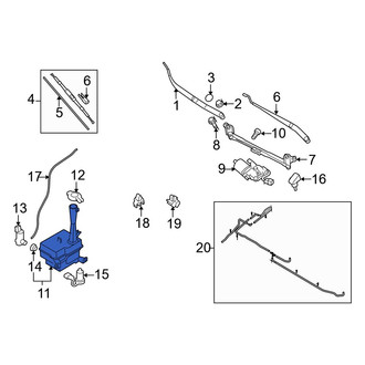 Hyundai OE - Washer Fluid Reservoir
