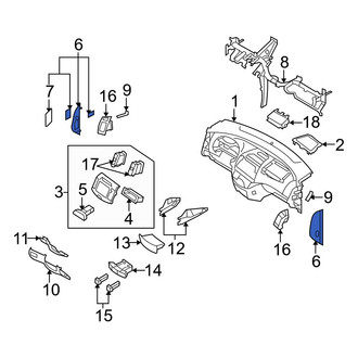 Hyundai OE - Left Instrument Panel Side Cover