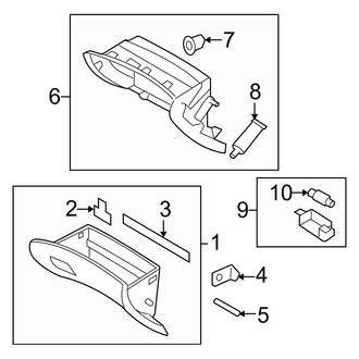 Hyundai OE - Instrument Panel - Glove Box (GLS / Limited / SE)