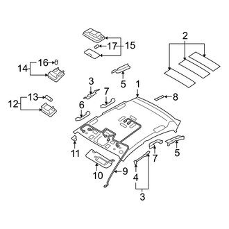 Hyundai OE - Roof - Interior Trim (W/O Sunroof), (GLS / SE)
