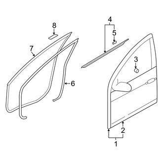 Hyundai OE - Front Door - Door & Components (Hatchback)