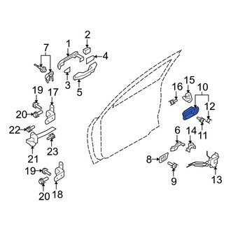Hyundai OE - Rear Right Interior Door Handle Trim