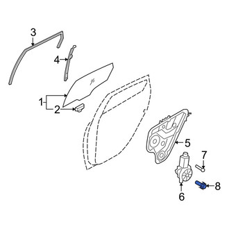 Hyundai OE - Rear Lower Window Regulator Motor Bolt