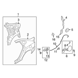 Hyundai OE - Quarter Panel & Components (GLS / SE)