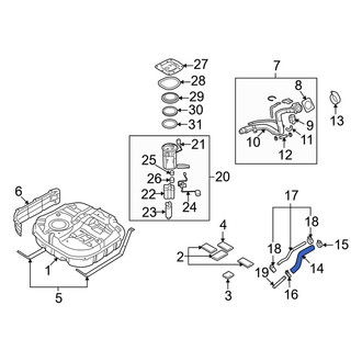 Hyundai OE - Fuel Filler Hose