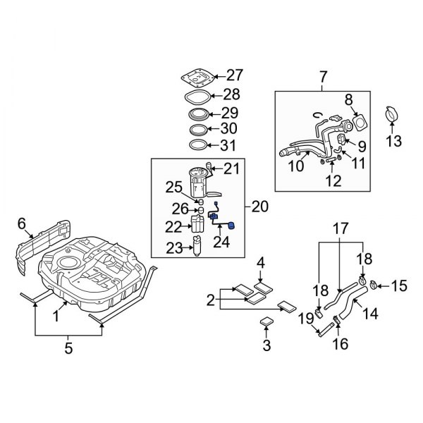 Fuel Sender and Hanger Assembly