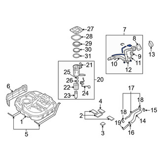 Hyundai OE - Fuel Filler Hose