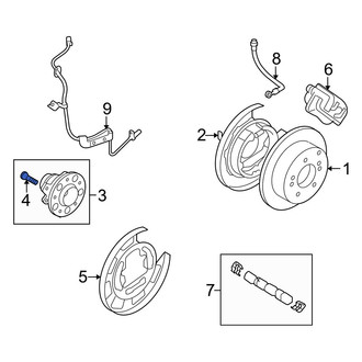 Hyundai OE - Rear Wheel Lug Stud
