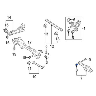 Hyundai OE - Rear Upper Forward Suspension Control Arm Bushing