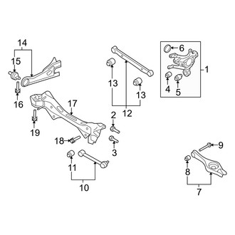 Hyundai OE - Rear Suspension - Suspension Components (2.0L)