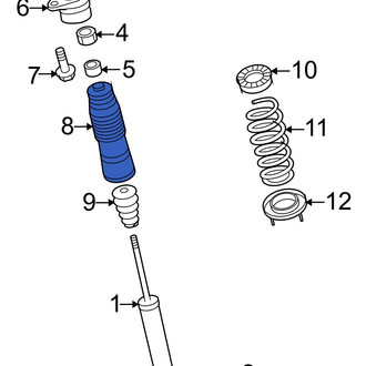 Hyundai OE - Rear Suspension Strut Bellows