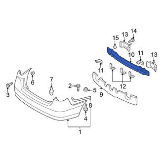 Hyundai OE - Rear Bumper Impact Bar