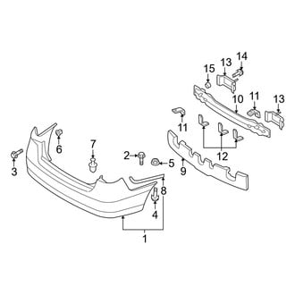 Hyundai OE - Rear Bumper - Bumper & Components (GLS / SE)
