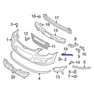 Hyundai OE - Front Left Upper Bumper Cover Bracket