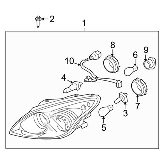 Hyundai OE - Front Lamps - Headlamp Components (Touring GLS / Touring SE)