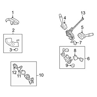 Hyundai OE - Steering Column - Shroud, Switches & Levers (Touring GLS / Touring SE)