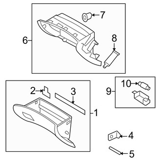 Hyundai OE - Instrument Panel - Glove Box (Touring GLS / Touring SE)