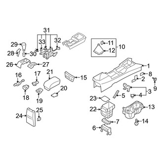 Hyundai OE - Console (Touring GLS / Touring SE)