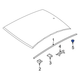 Hyundai OE - Roof Molding Nut