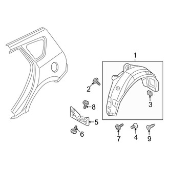 Hyundai OE - Quarter Panel - Exterior Trim (Touring GLS / Touring SE)