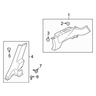 Hyundai OE - Quarter Panel - Interior Trim (Touring GLS / Touring SE)