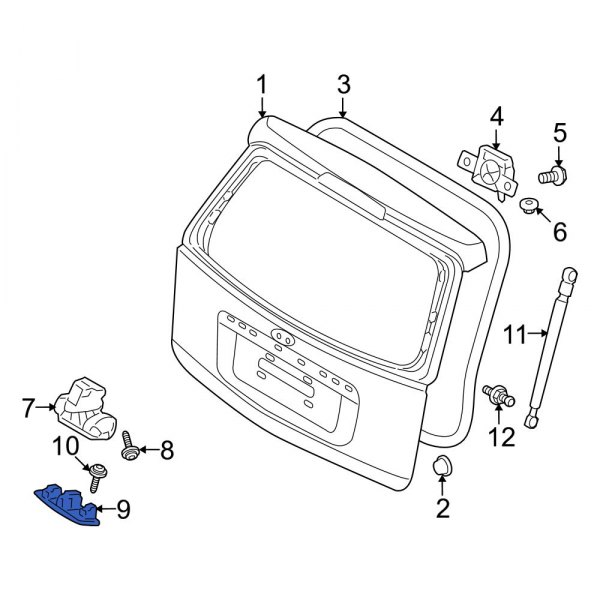 Liftgate Lock Striker Plate