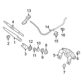 Hyundai OE - Lift Gate - Wiper & Washer Components (Touring GLS / Touring SE)