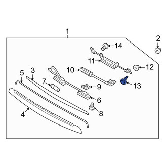 Hyundai OE - License Plate Light Assembly Screw
