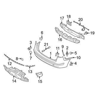 Hyundai OE - Rear Bumper - Bumper & Components (Touring GLS / Touring SE)