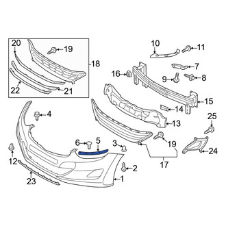 Hyundai OE - Left Bumper Cover Bracket
