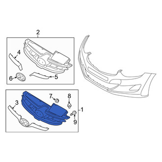 Hyundai OE - Front Upper Grille