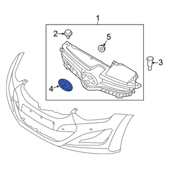 Hyundai OE - Front Grille Emblem