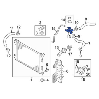 Hyundai OE - Engine Coolant Filler Neck