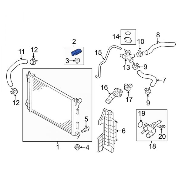 Radiator Mount Bracket