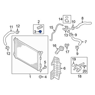 Hyundai OE - Upper Radiator Insulator