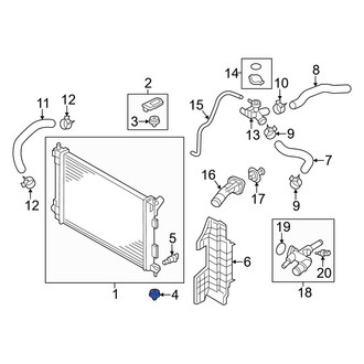 Hyundai OE - Lower Radiator Insulator