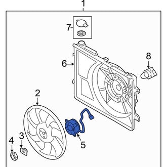 Hyundai OE - Engine Cooling Fan Motor
