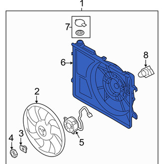 Hyundai OE - Engine Cooling Fan Shroud