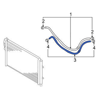 Hyundai OE - Lower Automatic Transmission Oil Cooler Hose