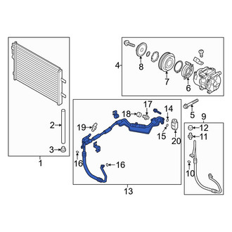Hyundai OE - A/C Refrigerant Suction Hose