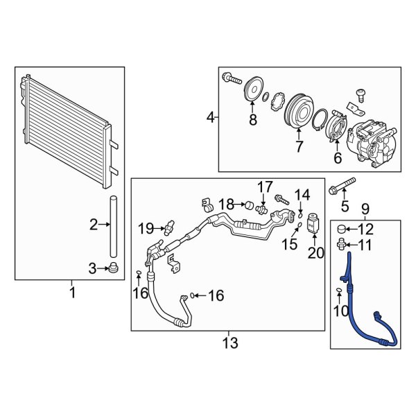 A/C Refrigerant Discharge Hose