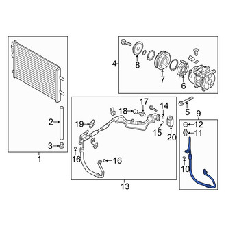 Hyundai OE - A/C Refrigerant Discharge Hose