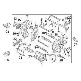 Hyundai OE - Air Conditioner & Heater - Evaporator & Heater Components (1.8L)