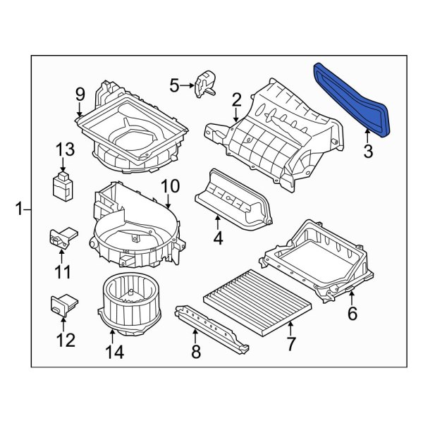 HVAC Air Inlet Housing Seal